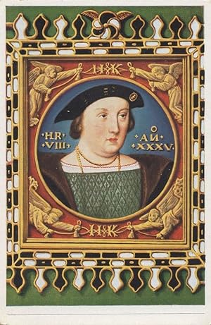 Henry VIII 8th Tudor King Of England Painting Old German Cigarette Card