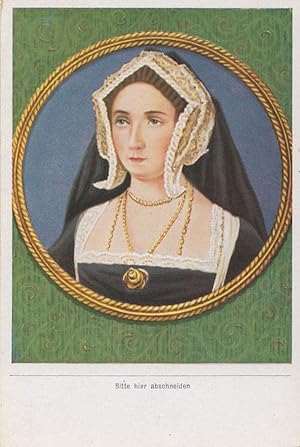 Jane Seymour Queen Of England Painting Old Cigarette Card