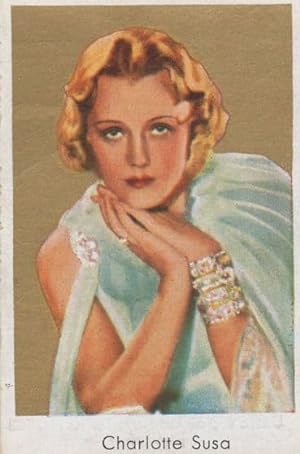 Charlotte Susa German Film Actress Vintage Cigarette Card