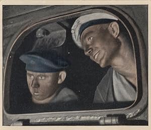 German Sailor In Bunker Hatch Military Ship Old Cigarette Card