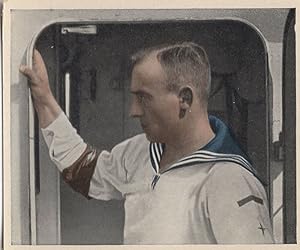 German Military Ship Boat Sailor News Runner Cigarette Card