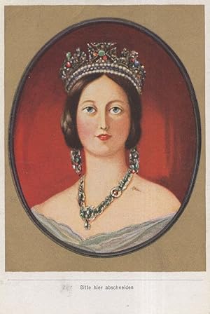 Queen Victoria Antique Victorian Ruler German Cigarette Card
