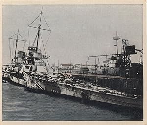 Battle War Of Jutland SS Seydlitz German Military Ship Cigarette Card