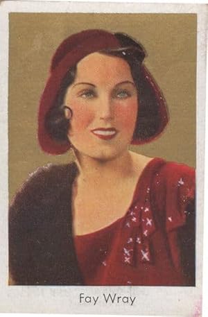 Fay Wray Film Movie Actress Rare German Cigarette Card
