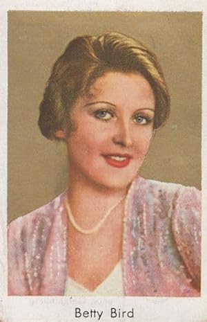 Betty Bird Austrian Actress Rare Old German Cigarette Card
