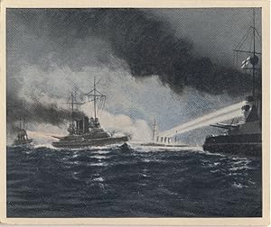 HMS Edward Black Prince Military WW1 Ship in 1916 German Cigarette Card