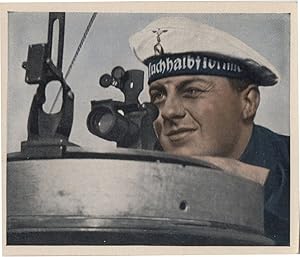 German Sailor Old Ship 1930s Antique Binoculars Photo Cigarette Card