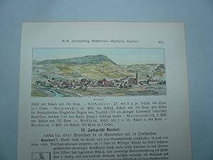 Euerdorf, anno 1895, Holzstich, Götz Wilhelm, aus: Geographisch Historisches Handbuch von Bayern,...