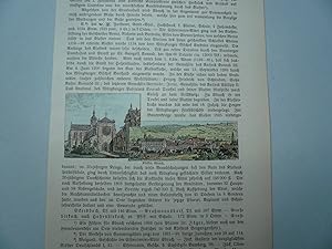 Bamberg-Ebrach, anno 1895, Holzstich, Götz Wilhelm, aus: Geographisch Historisches Handbuch von B...