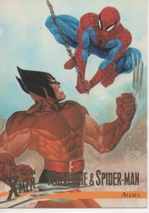 Seller image for Cromo E001496: Trading Cards. Fleer Ultra X-Men n 45, Wolverine vs Spider-Man. Allies for sale by EL BOLETIN