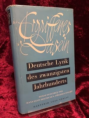 Image du vendeur pour Ergriffenes Dasein. Deutsche Lyrik des 20. Jahrhunderts. mis en vente par Altstadt-Antiquariat Nowicki-Hecht UG