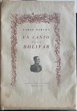Image du vendeur pour Pablo Neruda. Signed and inscribed. Firmado y dedicado. mis en vente par Libros del Ayer ABA/ILAB