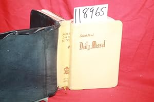 Seller image for St. Paul Daily Missal With the Latest Masses, New Mass Rubrics and the New Holy Week Liturgy Musical Notation for Sung Mass and for sale by Princeton Antiques Bookshop