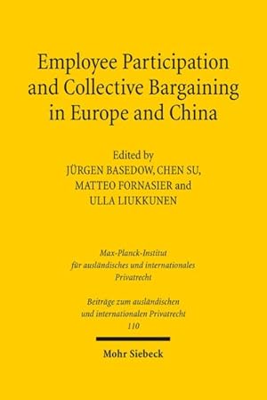 Immagine del venditore per Employee Participation and Collective Bargaining in Europe and China venduto da GreatBookPrices