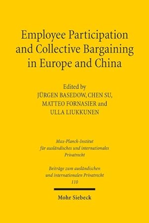 Immagine del venditore per Employee Participation and Collective Bargaining in Europe and China venduto da GreatBookPrices