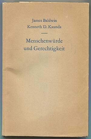 Bild des Verkufers fr Menschenwurde und Gerechtigkeit [Human Dignity and Justice] zum Verkauf von Between the Covers-Rare Books, Inc. ABAA