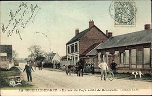 Ansichtskarte / Postkarte La Neuville en Hez Oise, Entrée du Pays route de Beauvais