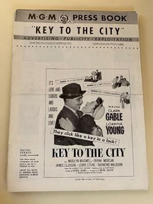 Bild des Verkufers fr Key to the City Pressbook 1950 Clark Gable, Loretta Young, Frank Morgan zum Verkauf von AcornBooksNH