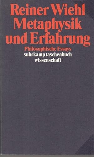 Seller image for Metaphysik und Erfahrung. Philosophische Essays. (suhrkamp taschenbuch wissenschaft stw 1245). for sale by Antiquariat Carl Wegner