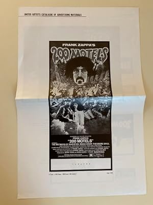 Immagine del venditore per 200 Motels Pressbook 1971 The Mothers of Invention, Ringo Starr, and Theodore Bikel venduto da AcornBooksNH