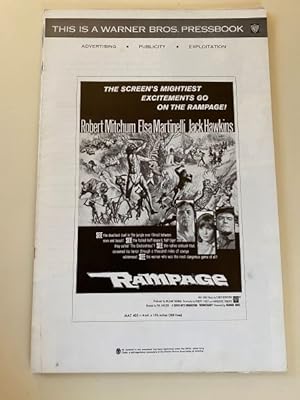 Image du vendeur pour Rampage Pressbook 1963 Robert Mitchum, Elsa Martinelli, Jack Hawkins mis en vente par AcornBooksNH