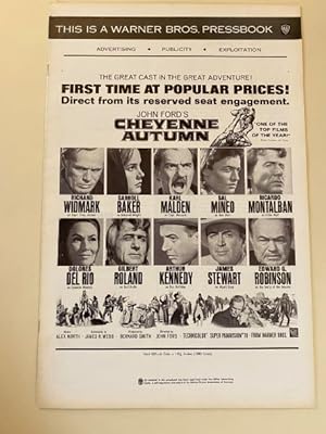 Bild des Verkufers fr Cheyenne Autumn Pressbook 1963 Richard Widmark, Carroll Baker, Karl Malden zum Verkauf von AcornBooksNH