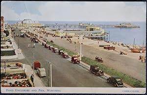Wothing Sussex Vintage Postcard 1956 Pier Band Enclosure