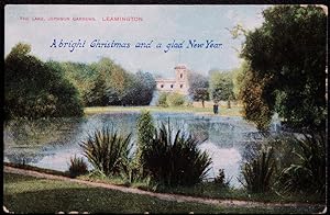 Leamington Postcard Christmas Greetings Jephson Gardens Vintage View