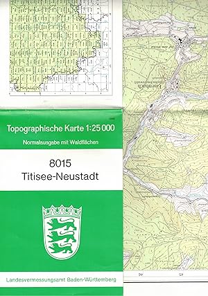 Image du vendeur pour Blatt 8015 Titisee-Neustadt (Topographische Karte 1 : 25.000 Normalausgabe mit Waldflchen) mis en vente par Paderbuch e.Kfm. Inh. Ralf R. Eichmann