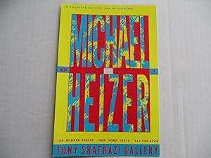 Bild des Verkufers fr Michael Heizer / Keith Sonnier Tony Shafrazi Gallery Nov 15 Exhibition invite postcard zum Verkauf von ANARTIST