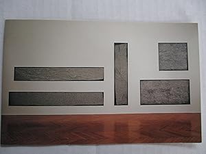 Bild des Verkufers fr Michael Heizer Negative Sculpture Xavier Fourcade 1980 Exhibition invite postcard zum Verkauf von ANARTIST