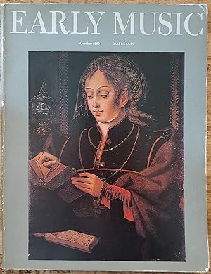 Immagine del venditore per Early Music October 1980 / Sheridan Germann "Monsieur Doublet and his confreres The harpsichord decorators of Paris" / Margaret Bent "The songs of Dufay Some questions of form and authenticity" / H Colin Slim "Mary Magdalene, musician and dancer" / Louise Litterick "Performing Franco=Netherlandish secular music of the late 15th century" / Christopher Page "French lute tablature in the 14th century?" / David Fallows "Neapolitan repertoires 1460-90 Three recent editions" venduto da Shore Books