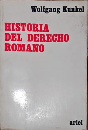 Image du vendeur pour Historia del Derecho Romano mis en vente par Paraso Lector