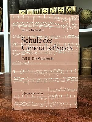 Bild des Verkufers fr Schule des Generalbaspiels. Teil 2: Die Vokalmusik. zum Verkauf von Antiquariat Seibold