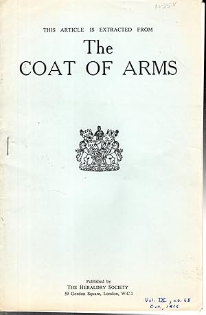 Seller image for Canon R.R. Martin's Book-Plate" The Coat of Arms: Volume IX, No. 68, October 1966 for sale by Dorley House Books, Inc.