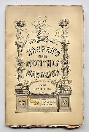 Bild des Verkufers fr Harper's New Monthly Magazine, No. 233, October 1869 (No. CCXXXIII, Vol. XXXIX) zum Verkauf von George Ong Books