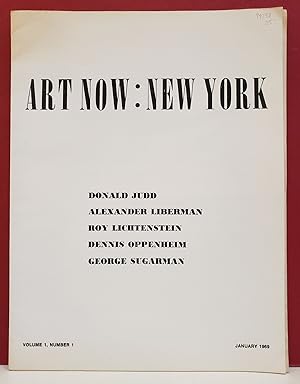 Seller image for Art Now: New York, Vol. 1, No. 1 for sale by Moe's Books