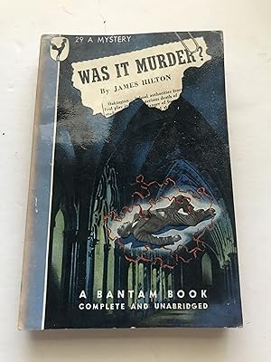 Seller image for Was It Murder? for sale by Sheapast Art and Books