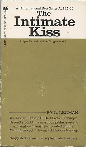 Bild des Verkufers fr The Intimate Kiss zum Verkauf von Book 'Em