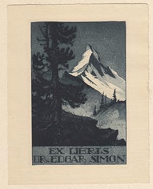 Exlibris für Dr. Edgar Simon.