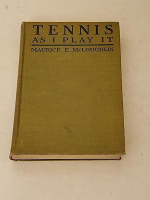 Imagen del vendedor de Tennis As I Play It a la venta por rareviewbooks