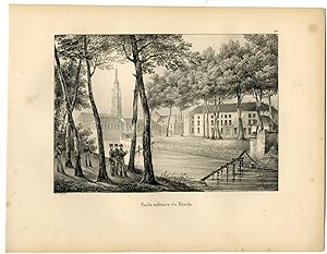 Bild des Verkufers fr Antique Print-MILITARY SCHOOL-ACADEMY-KMA-BREDA-Cloet-1825 zum Verkauf von Pictura Prints, Art & Books