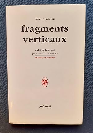 Image du vendeur pour Fragments verticaux. mis en vente par Le Livre  Venir