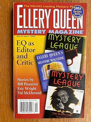 Image du vendeur pour Ellery Queen Mystery Magazine March and April 2005 mis en vente par Scene of the Crime, ABAC, IOBA