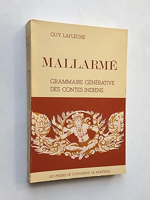 Bild des Verkufers fr Grammaire Gnrative des "Contes Indiens" de MALLARM zum Verkauf von Pascal Coudert