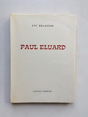 Paul ELUARD [ NUM. 1/5 Alfa H.C. avec ENVOI de l' Auteur ]