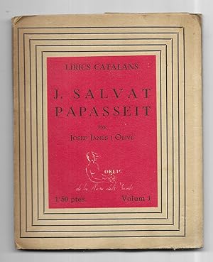 J. Salvat Papasseit Lirics Catalans Vol. 1 minilibro