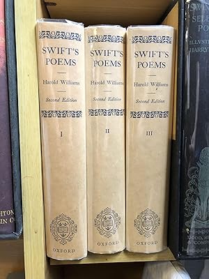 Bild des Verkufers fr THE POEMS OF JONATHAN SWIFT [THREE VOLUMES] zum Verkauf von Second Story Books, ABAA