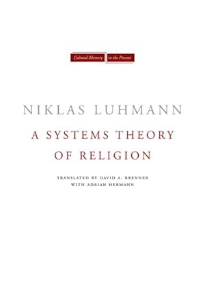 Seller image for Systems Theory of Religion for sale by GreatBookPrices