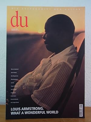 Bild des Verkufers fr du. Die Zeitschrift der Kultur. Heft Nr. 712, Dezember 2000. Titel: Louis Armstrong. What a wonderful World zum Verkauf von Antiquariat Weber
